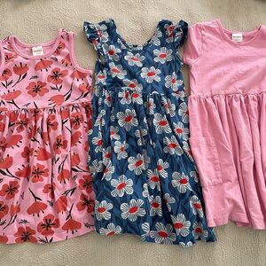 Hanna Andersson Pink, Blue, and Pink Kids Dresses Size 5